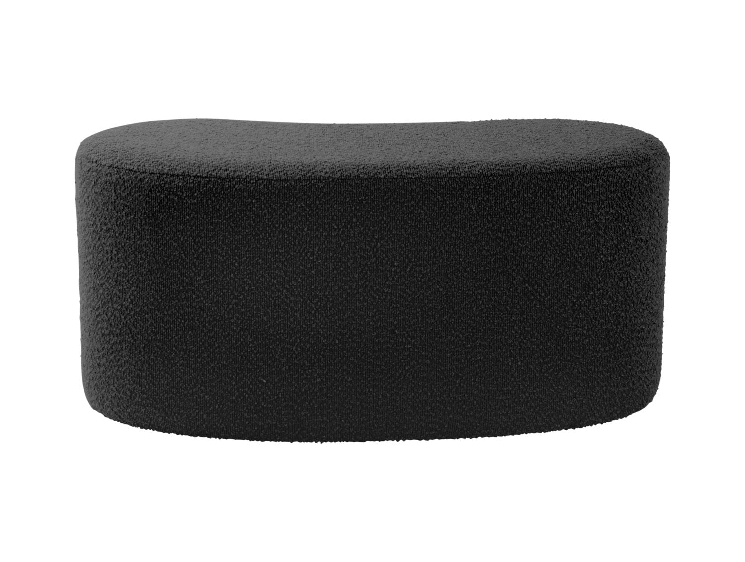 Leitmotiv Pouf Ada wave bouclé black