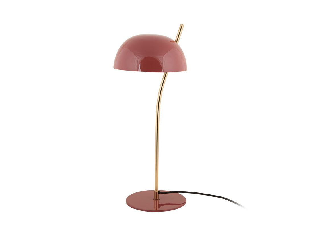 Leitmotiv Table lamp Vivo enamel red ochre