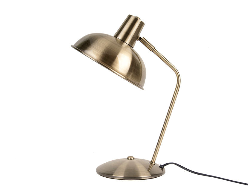 Leitmotiv Table lamp Hood brushed gold plated iron