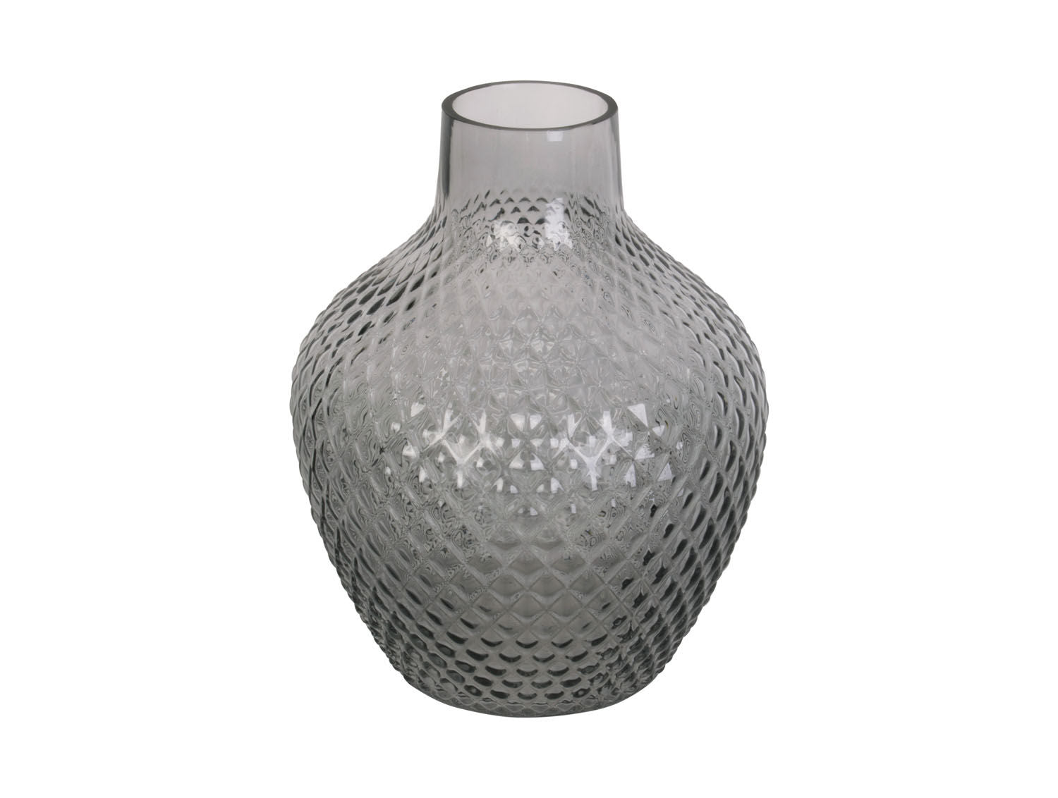 present time Vase Delight glass dark grey