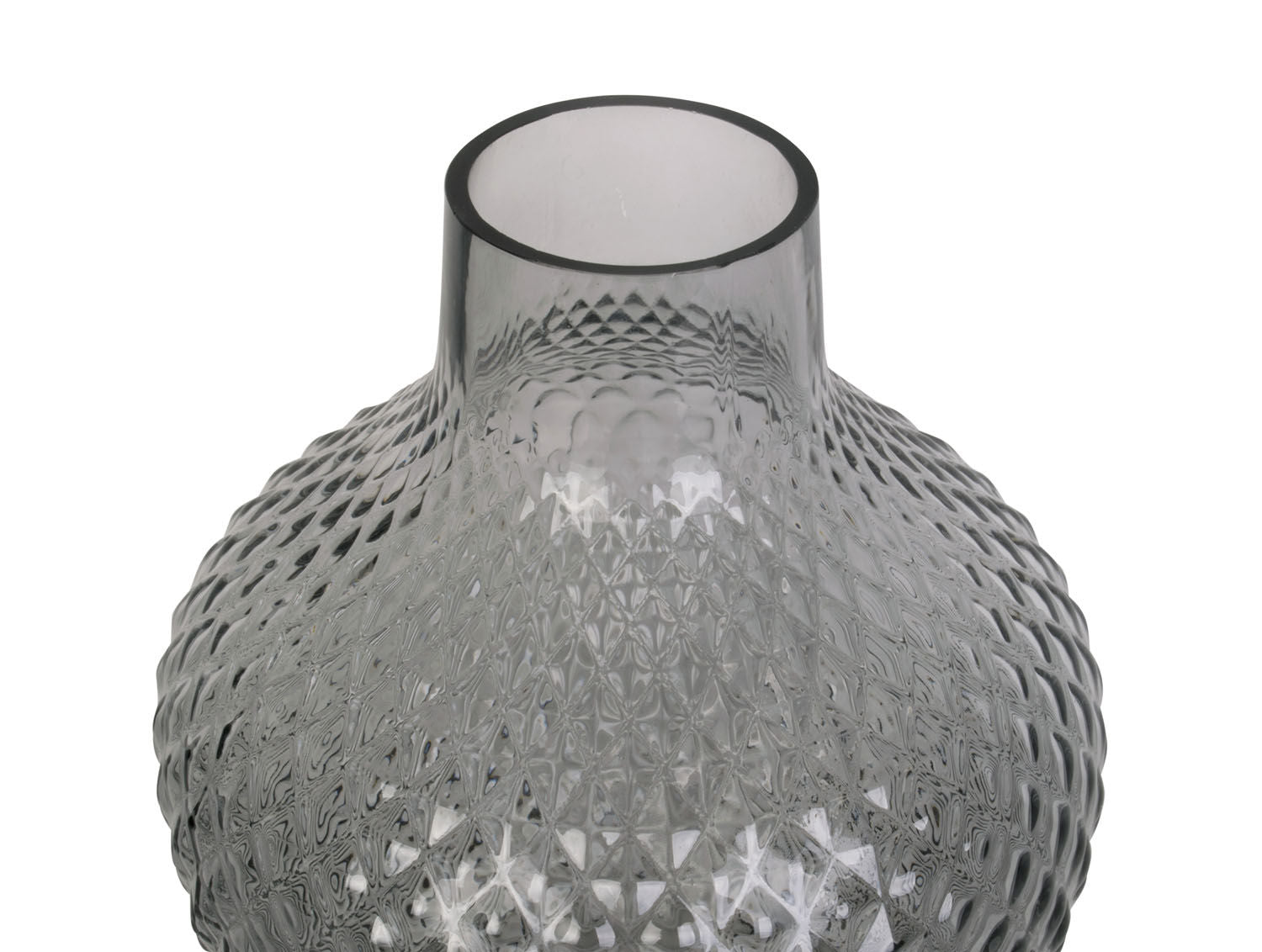 present time Vase Delight glass dark grey