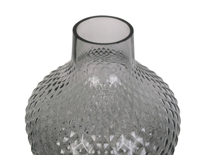 present time Vase Delight glass dark grey