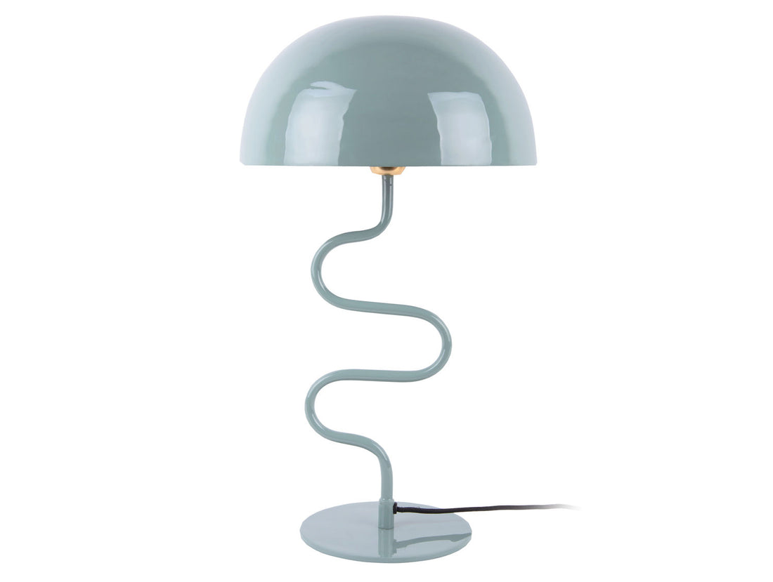 Leitmotiv Table lamp Twist enamel misty blue