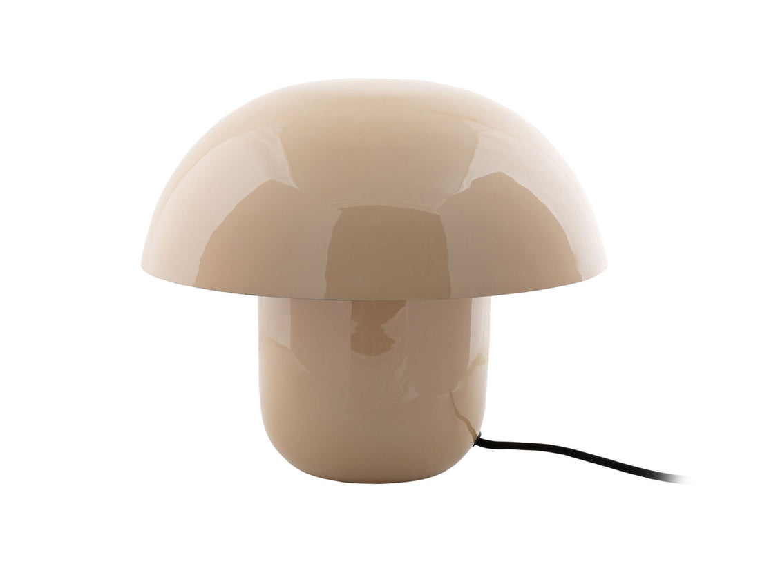 Leitmotiv Table lamp Fat Mushroom enamel soft brown