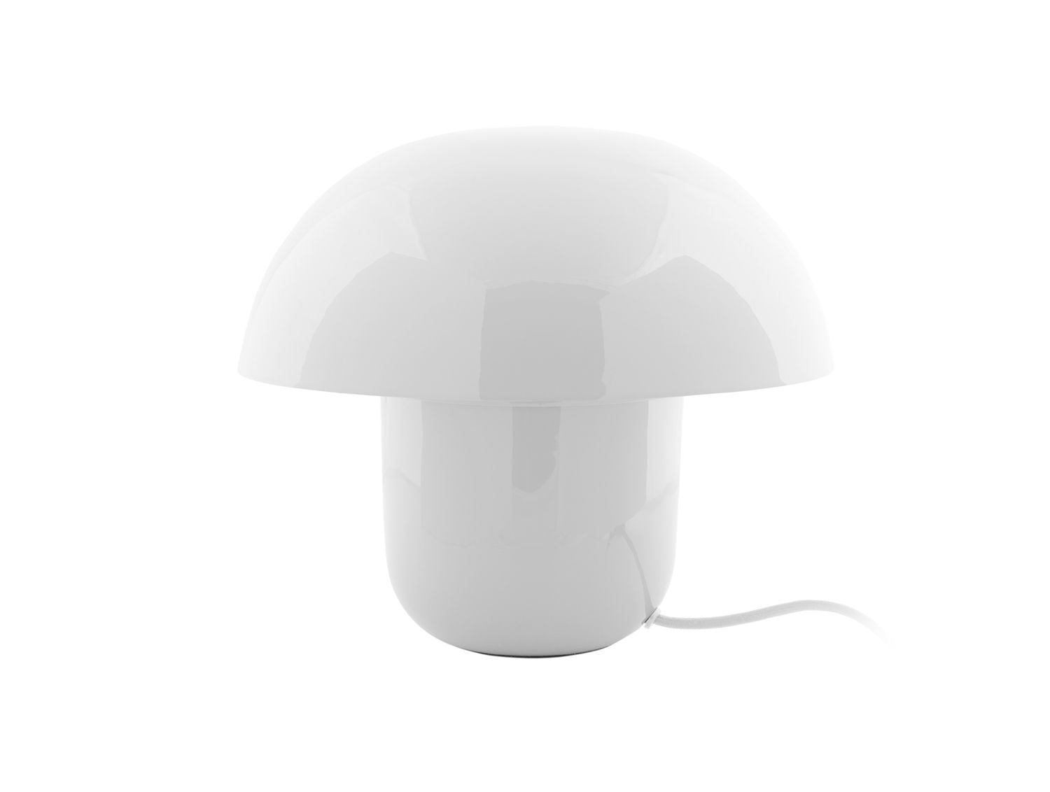 Leitmotiv Table lamp Fat Mushroom enamel white