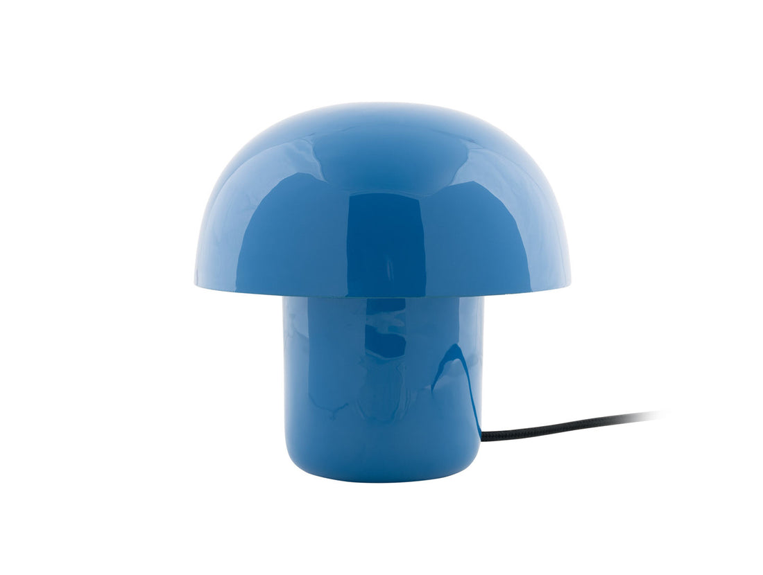 Leitmotiv Table lamp Fat Mushroom Mini enamel bright blue