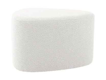 Leitmotiv Pouf Ada organic large bouclé off white