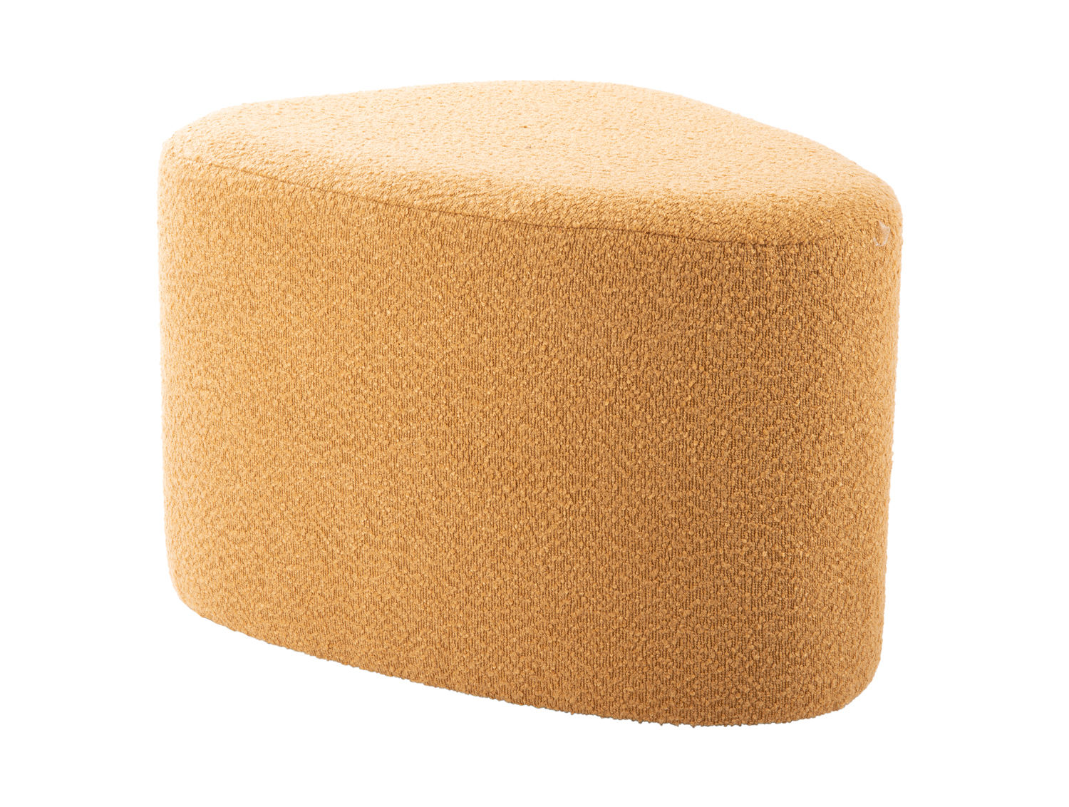 Leitmotiv Pouf Ada organic boucle ochre yellow